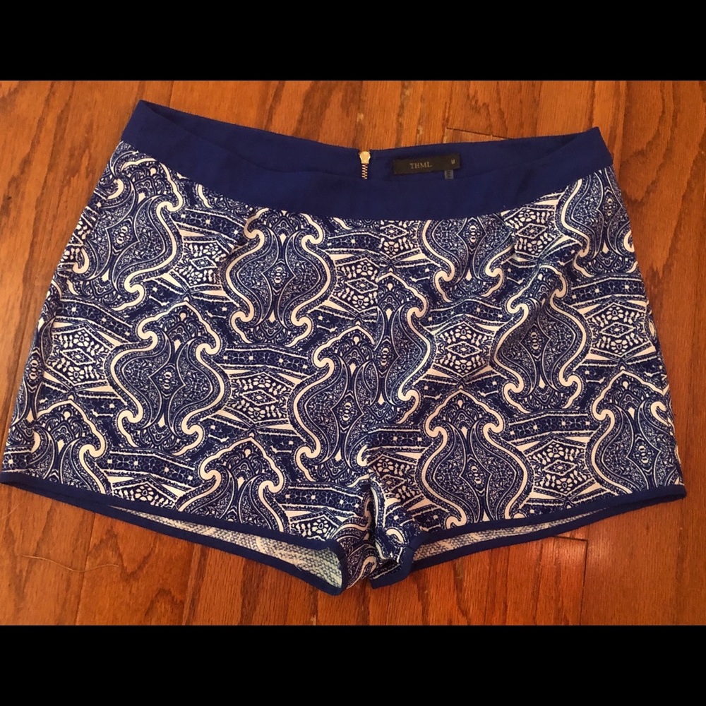 Anthropologie THML High Waist Shorts M Boho Royal